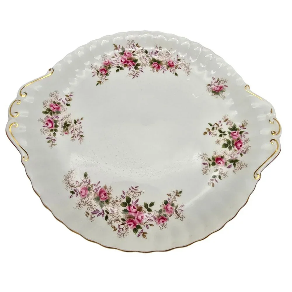 Vintage Royal Albert Tea Set Floral Lavender Rose Gold-Plated Spoons VL4021